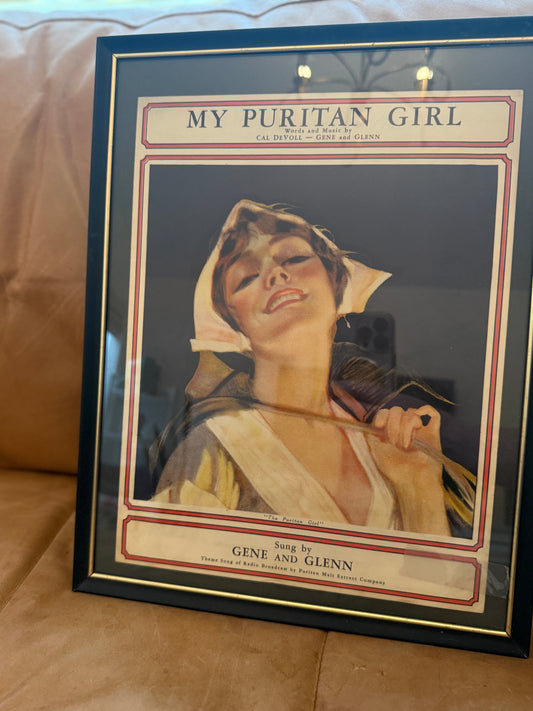 My Puritan Girl Sheet Music Art