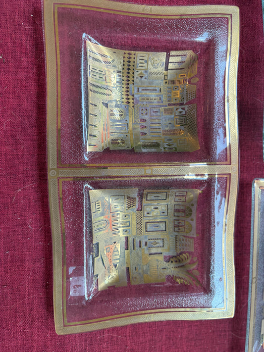 Briard Glass MCM Appetizer Tray