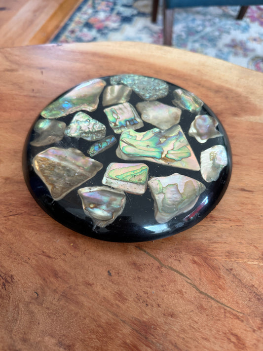 Abalone & Lucite Trivet