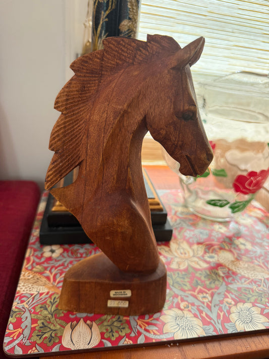 Wooden Horse Carving