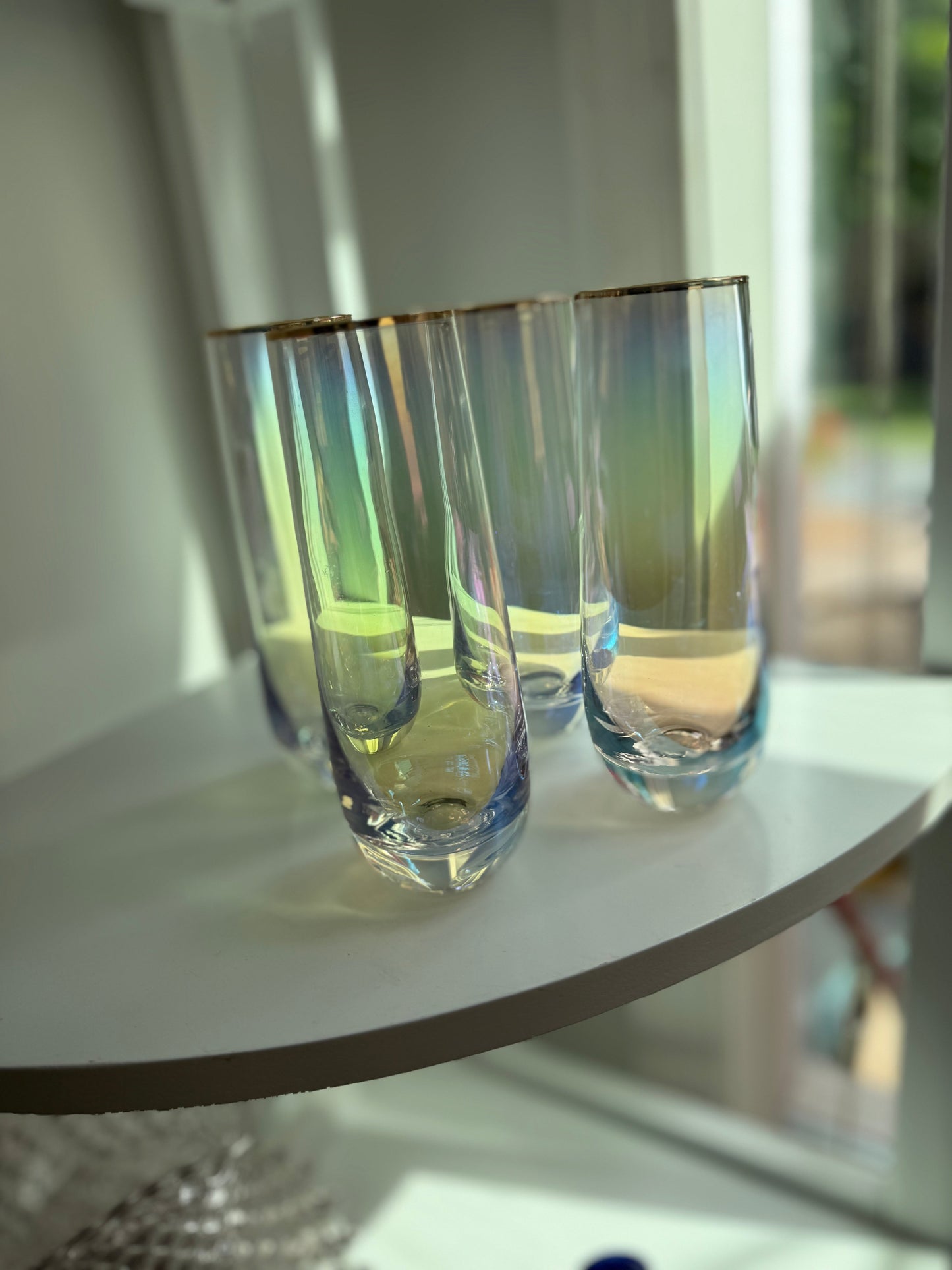 Iridescent Champagne Glasses (set)