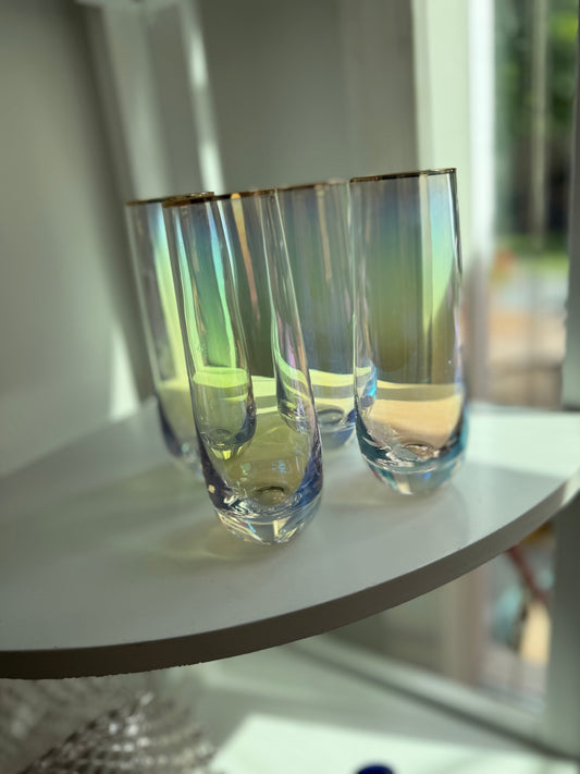 Iridescent Champagne Glasses (set)