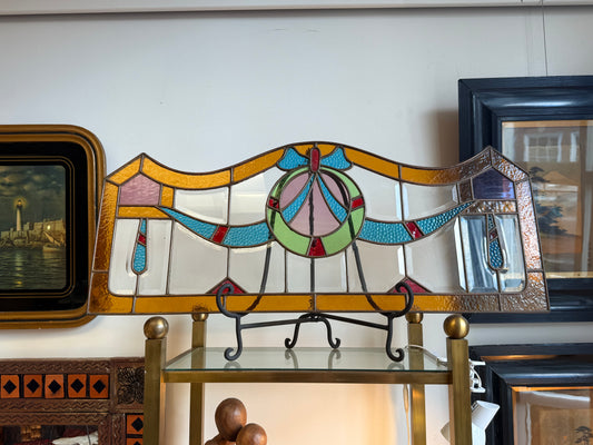 Stained Glass Decorative Window Ribbon Design
