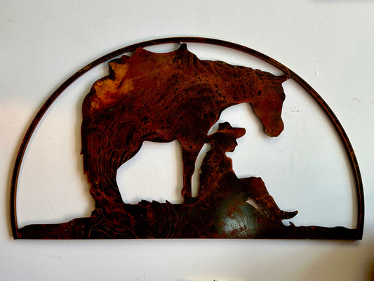 Metal Cowboy Art