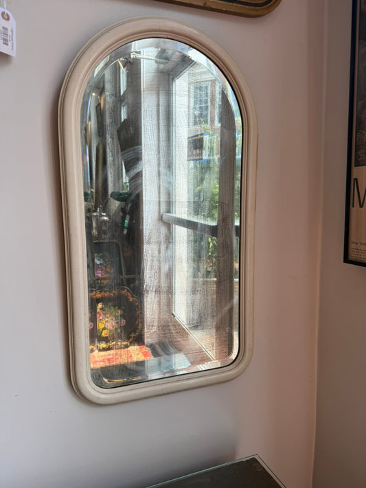 Antique White Framed Mirror