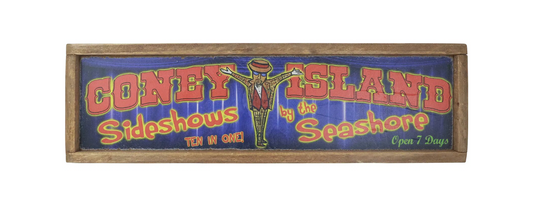 Coney Island Freak Show Sign