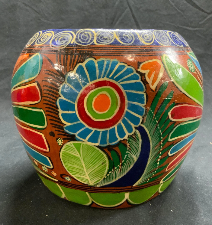 Hand Painted Mexican Ceramic Planter