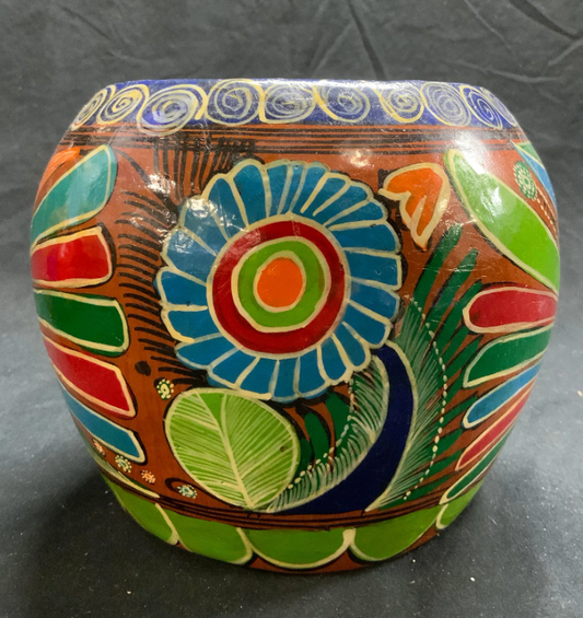 Hand Painted Mexican Ceramic Planter