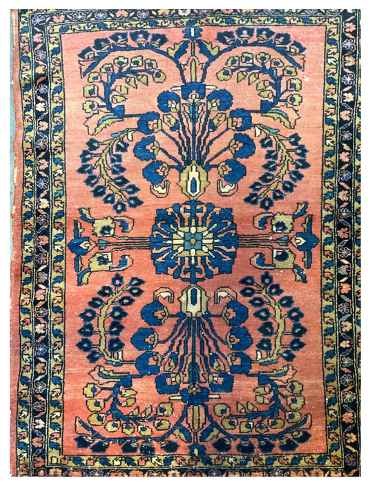 Vintage Handmade Persian Wool Area Rug