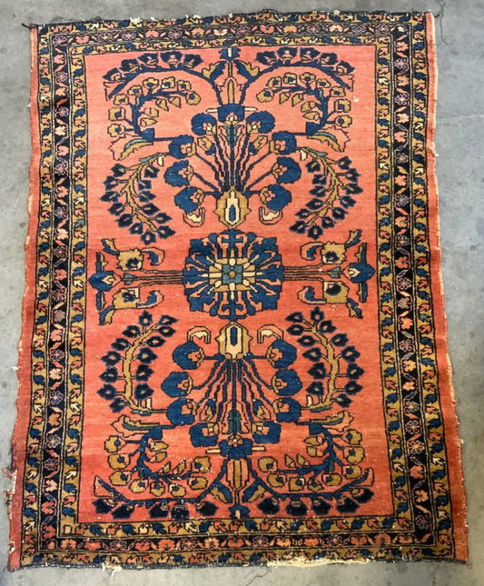 Vintage Handmade Persian Wool Area Rug