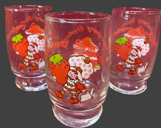 Strawberry Shortcake Juice Glasses
