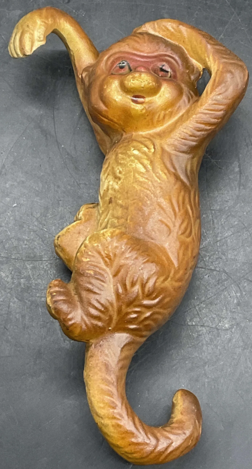 Vintage Hand Painted Ceramic Monkey Figural