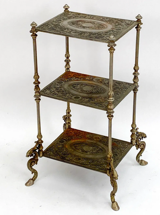 ANTIQUE EDWARDIAN STYLE ETAGERE