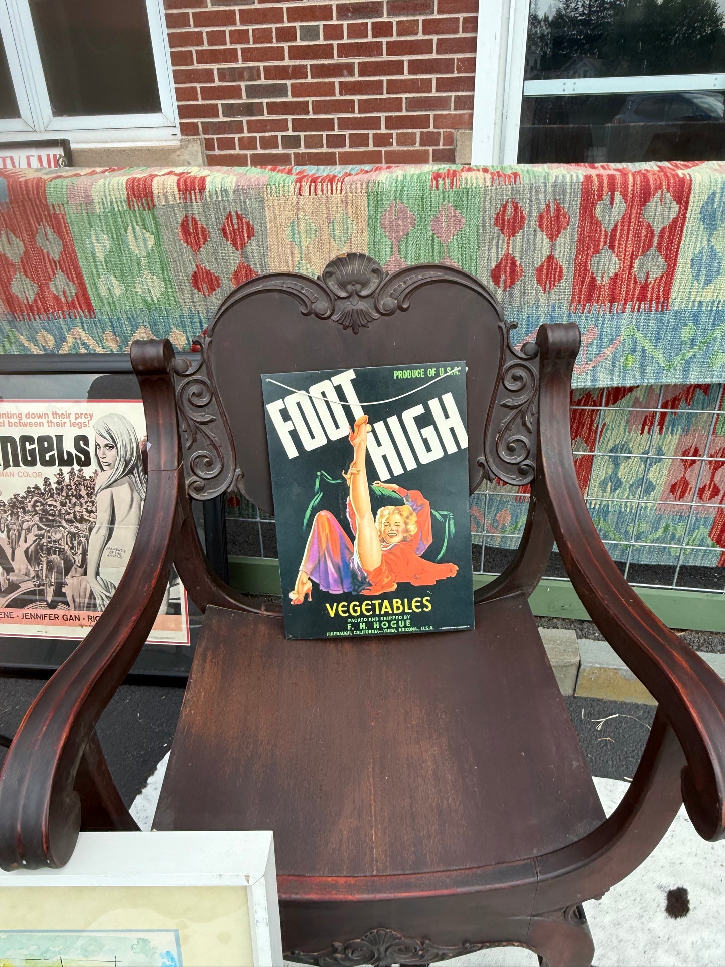 Advertising Tin Art "Foot High"