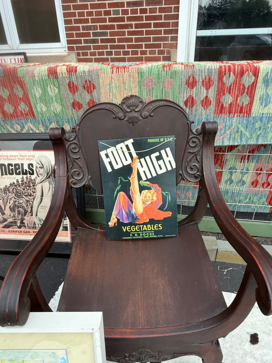 Advertising Tin Art "Foot High"