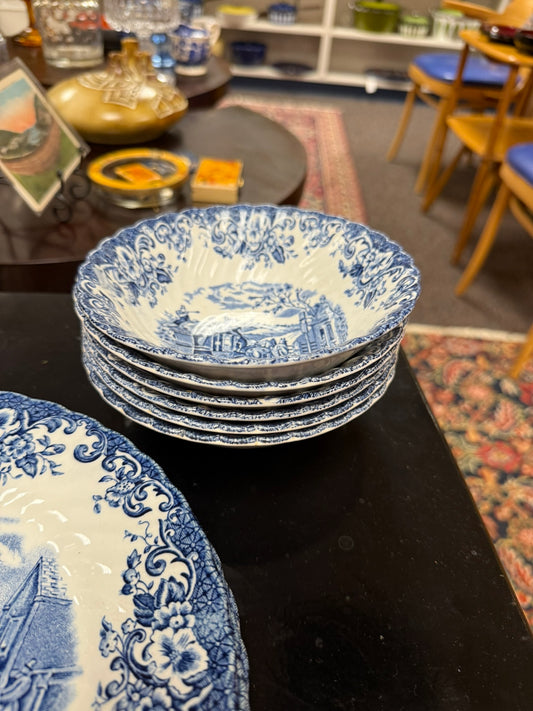 Johnson Brothers Coaching Scenes - Set of 6 Bowls