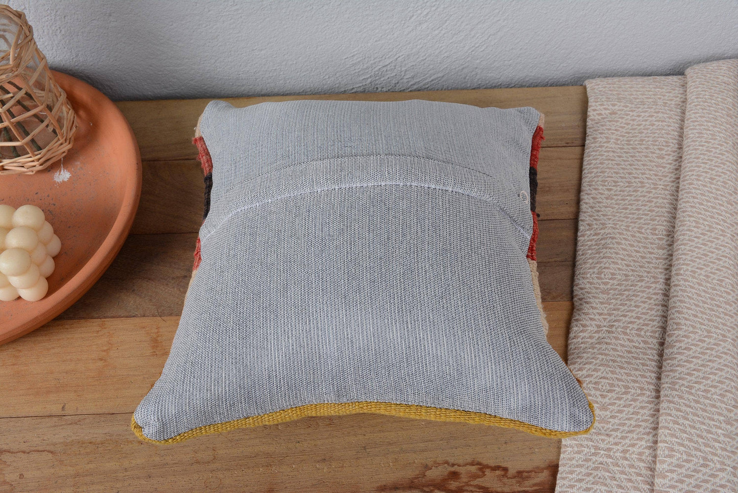 Vintage Kilim Boho Stripe Pillow Sham Cover 12x12