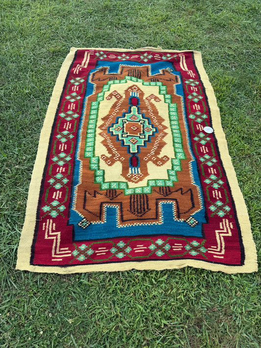 Hand Knotted Tribal Rug 4 by 6" 4'