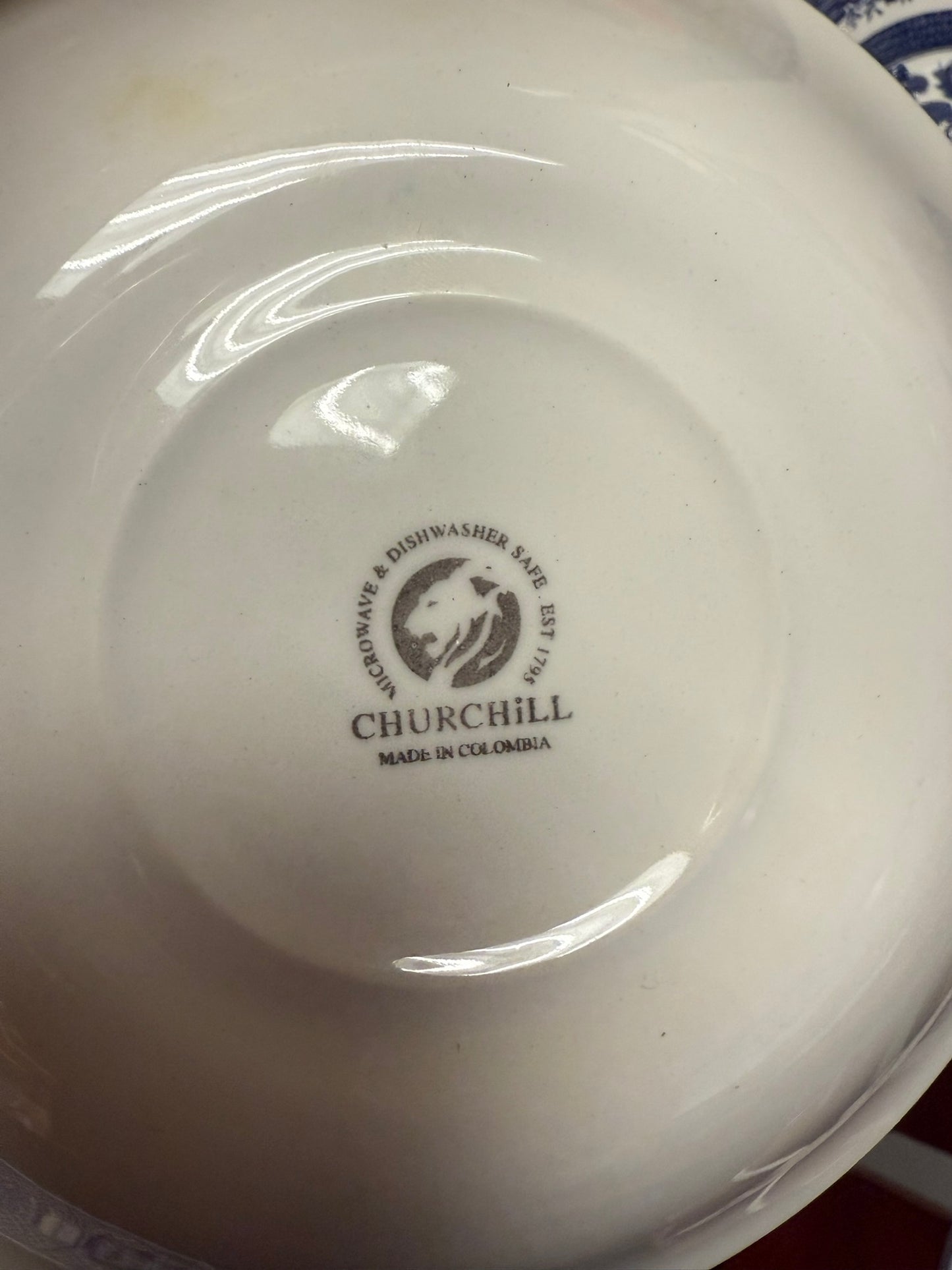 Willowware Blue & White Dinner Plates (Set of 6)